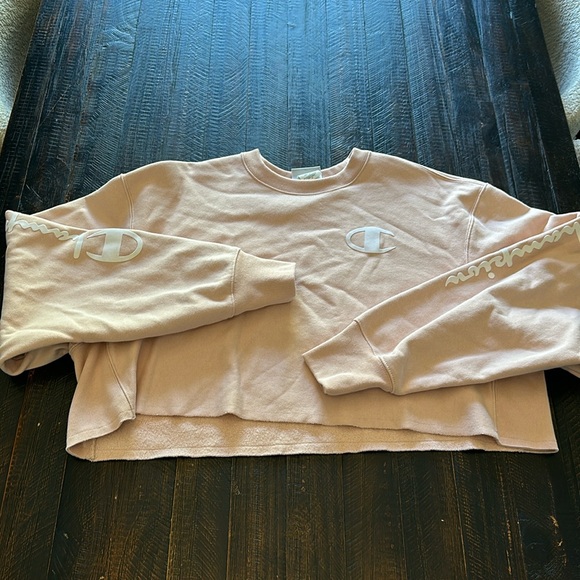 Champion Reverse Weave Cropped Crewneck Sweatshirt - Picture 1 of 4